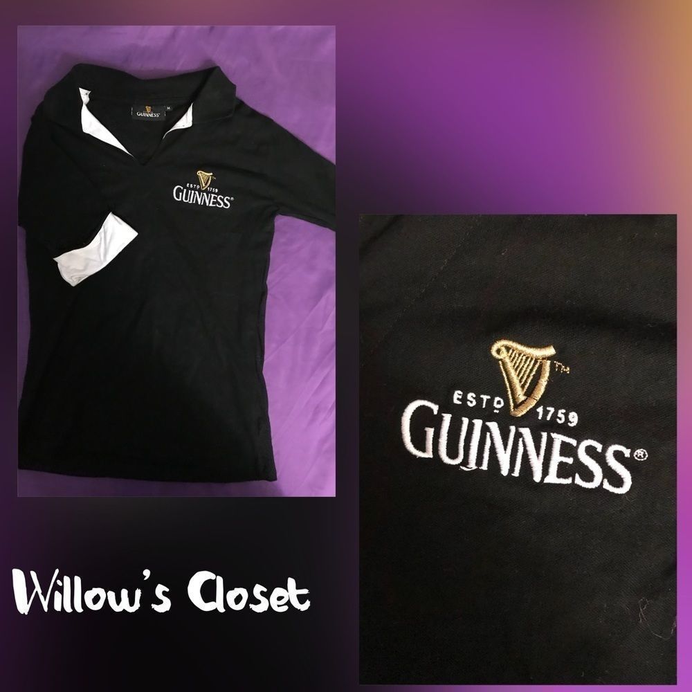 Authentic Guiness Polo. Size Medium